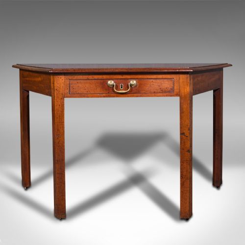 fig 1. Antique Side Table, English, Writing Desk, Console, Window, Georgian, Circa 1800