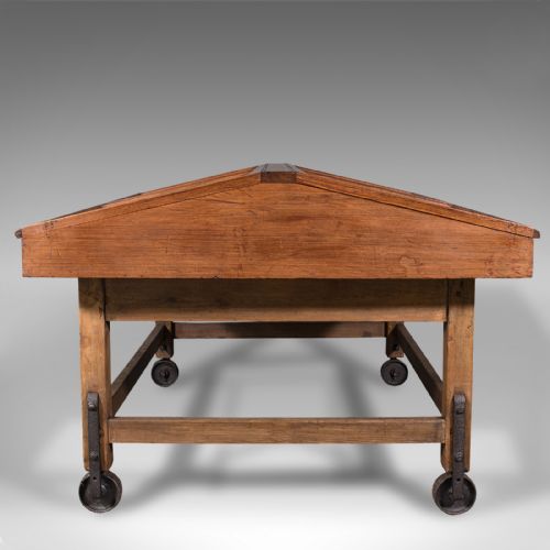 fig 3. Large Antique Museum Showcase, English, Pitch Pine, Display Cabinet, Victorian