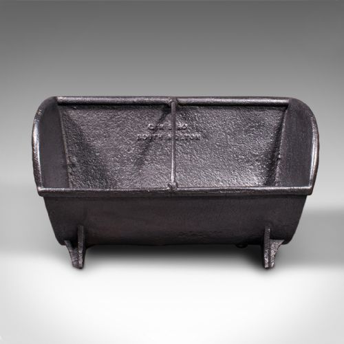 fig 1. Large Antique Fireside Bin, English, Iron, Coal Basket, Tool Rest, Victorian