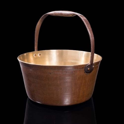 fig 2. Large Antique Jam Preserving Pan, English, Heavy Bronze, Cooking Pot, Georgian