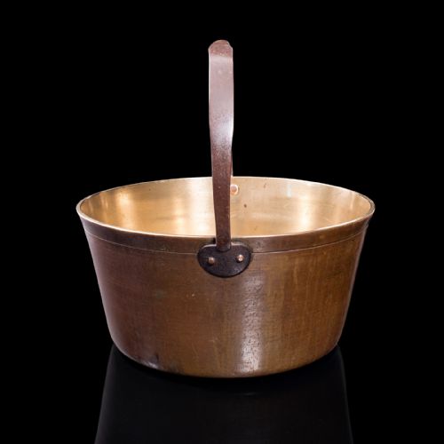 fig 3. Large Antique Jam Preserving Pan, English, Heavy Bronze, Cooking Pot, Georgian