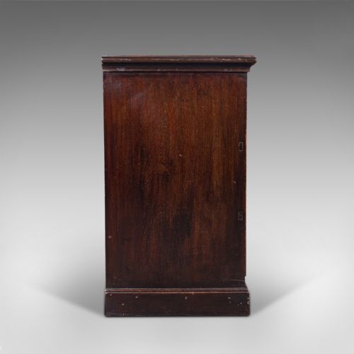 fig 3. Antique Campaign Chest of Drawers, Teak, Lowboy, Brass, Victorian, Circa 1880