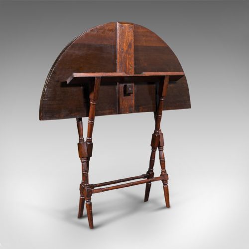 fig 1. Antique Folding Coaching Table, Welsh, Occasional, Games, Garden, Victorian