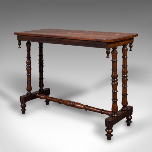 fig 2. Antique Console Table, English, Walnut, Decorative, Side, Occasional, Regency