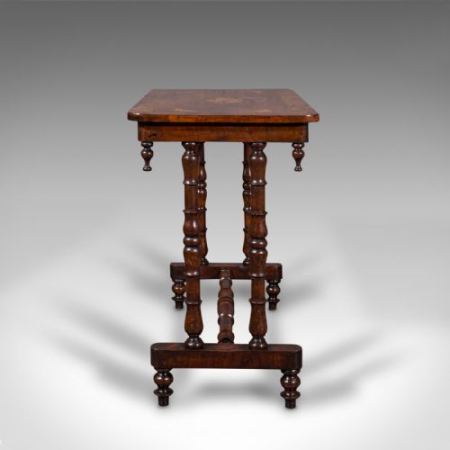 fig 4. Antique Console Table, English, Walnut, Decorative, Side, Occasional, Regency