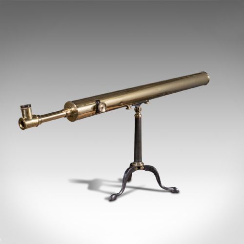 LARGE ANTIQUE LIBRARY TELESCOPE ENGLISH STARBOY ASTRONOMICAL BROADHURST CO - ADDITIONAL PHOTO 2