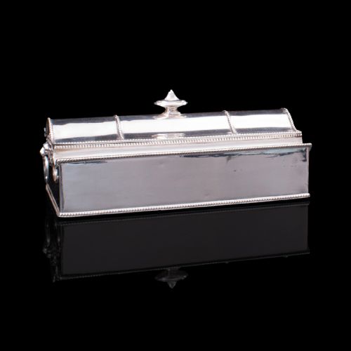 fig 2. Antique Desk Stand, English, Correspondence Box, Ink Wells, Victorian, C.1900