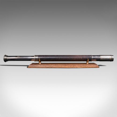 fig 3. Antique Officer Of The Watch Telescope, German, Single Draw, Voigtlander, C.1910