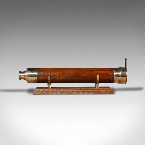 fig 3. Antique Two Draw Telescope, English, Terrestrial, Astronomical, Victorian, 1850