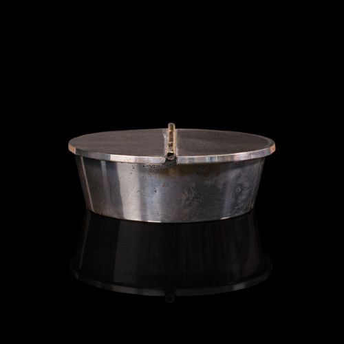 fig 3. Small Antique Ash Tray, English, Cast White Metal, Rest, Cufflink Pot, Edwardian