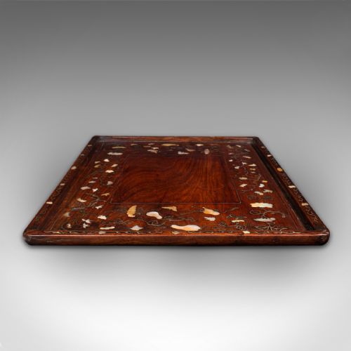fig 2. Antique Serving Tray, English, Teak, Decorative, Campaign, Colonial, Georgian