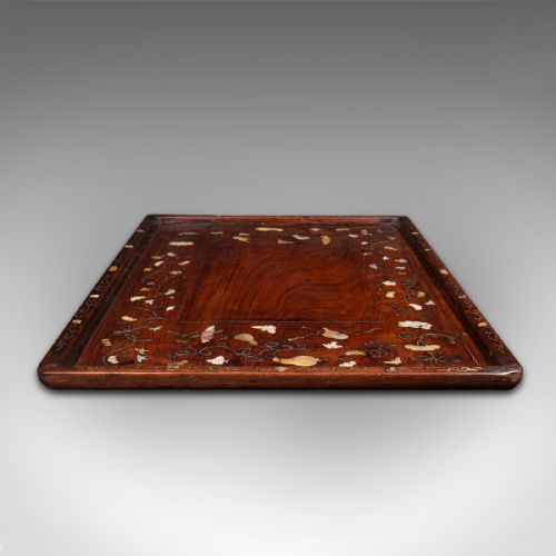 fig 4. Antique Serving Tray, English, Teak, Decorative, Campaign, Colonial, Georgian