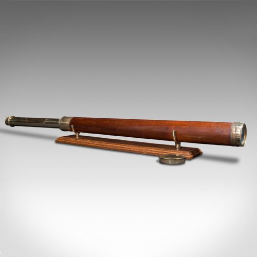 fig 1. Antique Officer of the Watch Telescope, English, Terrestrial, Spencer Browning