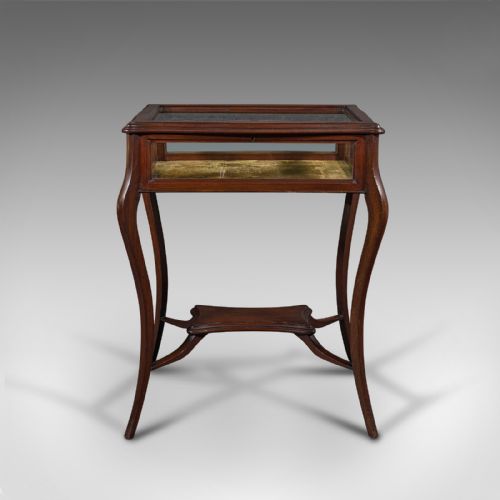 fig 2. Antique Bijouterie Table, English, Display Case, Showcase, Stand, Edwardian