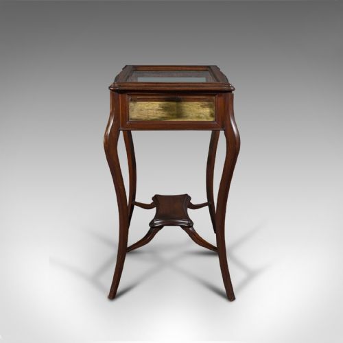 fig 4. Antique Bijouterie Table, English, Display Case, Showcase, Stand, Edwardian