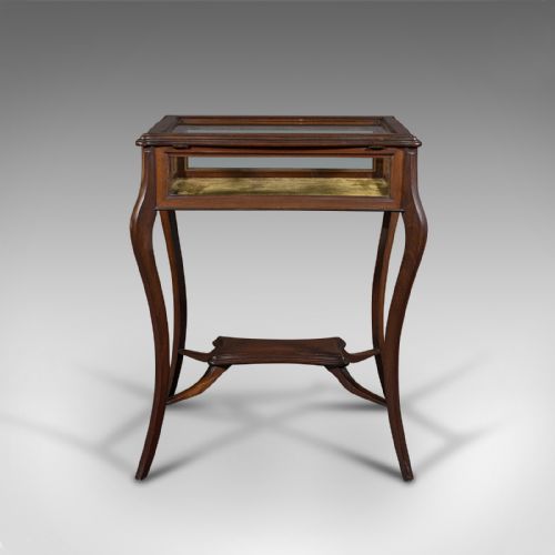 fig 5. Antique Bijouterie Table, English, Display Case, Showcase, Stand, Edwardian