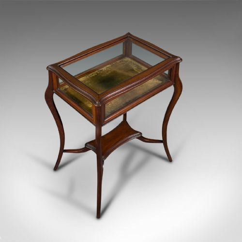 fig 6. Antique Bijouterie Table, English, Display Case, Showcase, Stand, Edwardian