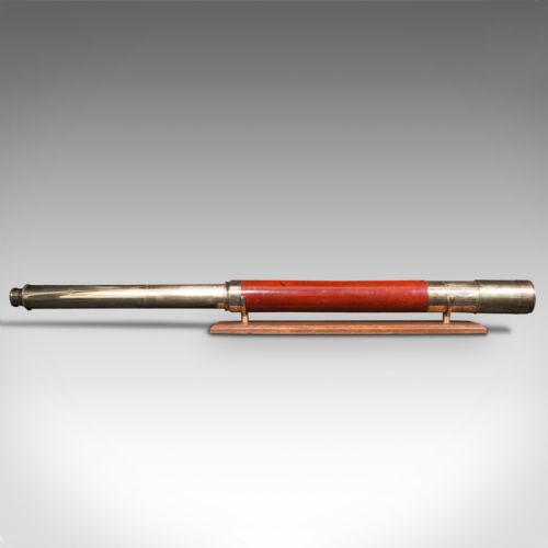 fig 2. Large Antique Telescope, English, Single Draw, Astronomical, Dollond, Victorian
