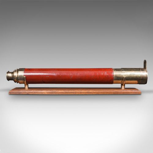 fig 3. Large Antique Telescope, English, Single Draw, Astronomical, Dollond, Victorian