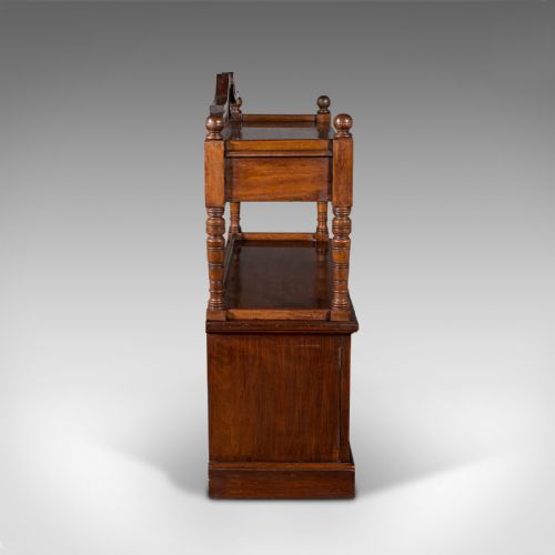 fig 3. Large Antique Buffet, English, Walnut, Server, Sideboard, Victorian, Circa 1870