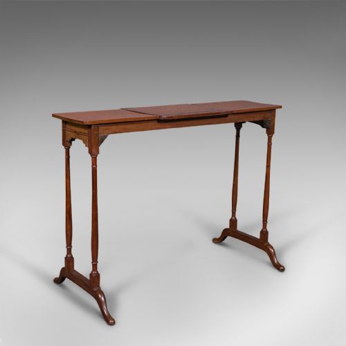 fig 1. Antique Conductor's Stand, English, Adjustable, Music Rest, Lectern, Edwardian