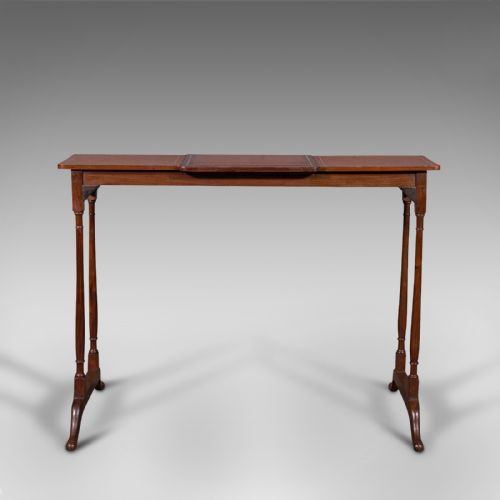fig 2. Antique Conductor's Stand, English, Adjustable, Music Rest, Lectern, Edwardian