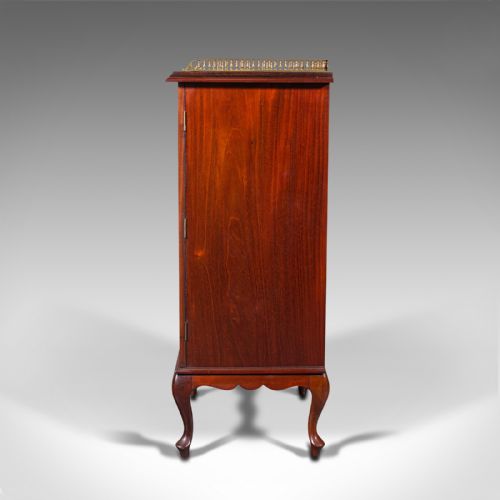 fig 4. Antique Glazed Specimen Cabinet, English, Tallboy, Chest of Drawers, Victorian