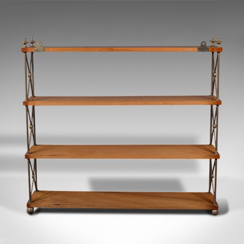 fig 4. Antique Bookshelf, English, Wall Shelf, Hall Stand, Regency Revival, Victorian