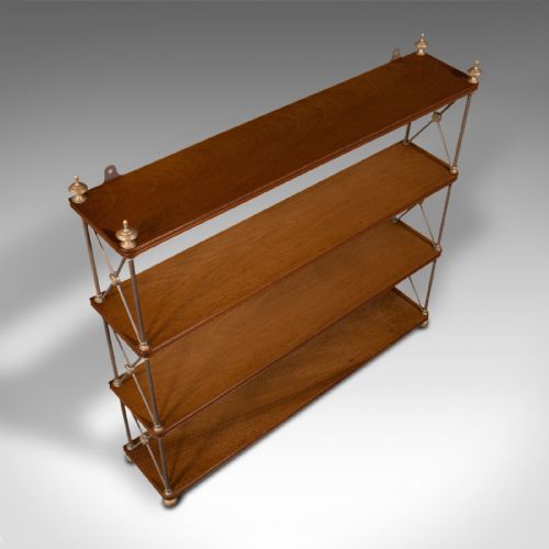 fig 5. Antique Bookshelf, English, Wall Shelf, Hall Stand, Regency Revival, Victorian