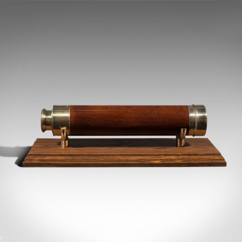 fig 3. Antique 3 Draw Telescope, English, Terrestrial, Astronomical, Victorian, C.1880