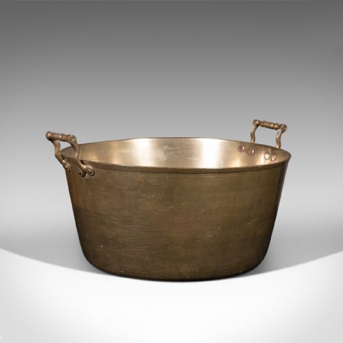 Large Antique Country House Preserve Pan, English, Bronze, Jam, Pot, Georgian