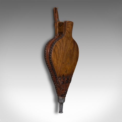 Set of Antique Fireside Bellows, English, Elm, Leather, Fireplace, Victorian