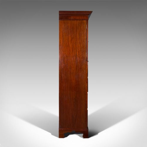 fig 3. Antique Linen Press, English, Tallboy Cabinet, Chest Of Drawers, Victorian, 1900