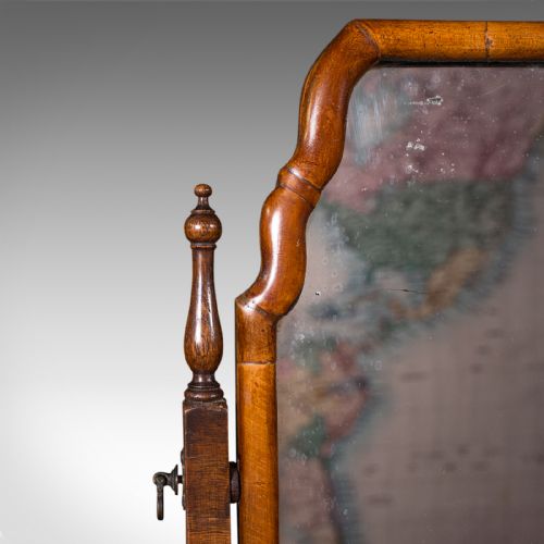 ANTIQUE BUREAU MIRROR ENGLISH WALNUT QUEEN ANNE TASTE VICTORIAN CIRCA 1880 - ADDITIONAL PHOTO 5