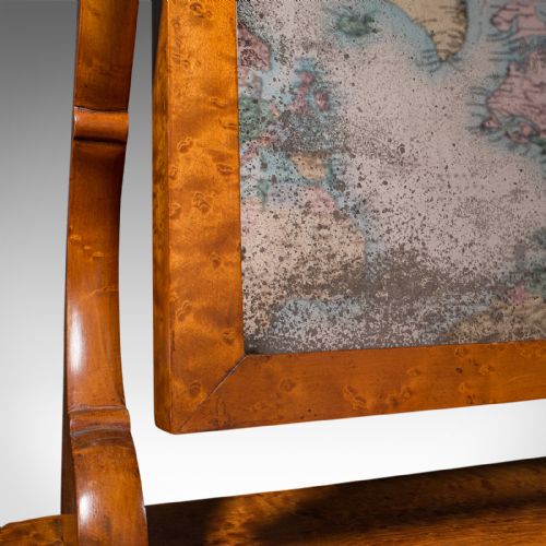 ANTIQUE DRESSING TABLE MIRROR ENGLISH SATINWOOD VANITY VICTORIAN CIRCA 1850 - ADDITIONAL PHOTO 8