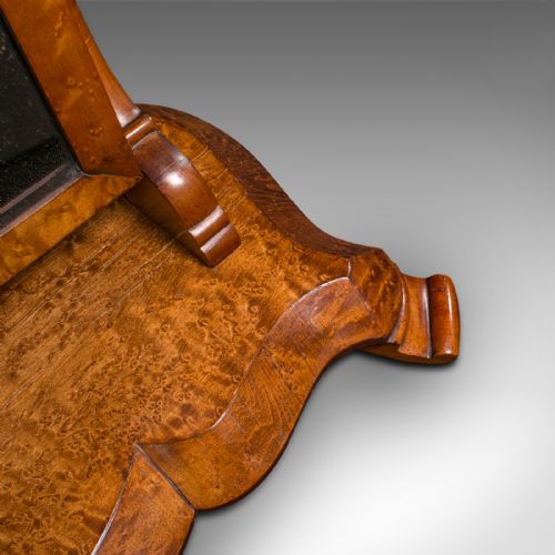 ANTIQUE DRESSING TABLE MIRROR ENGLISH SATINWOOD VANITY VICTORIAN CIRCA 1850 - ADDITIONAL PHOTO 9