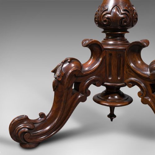 ANTIQUE PENDANT POLE SCREEN ENGLISH WALNUT FIRESIDE DECORATIVE STAND REGENCY - ADDITIONAL PHOTO 11
