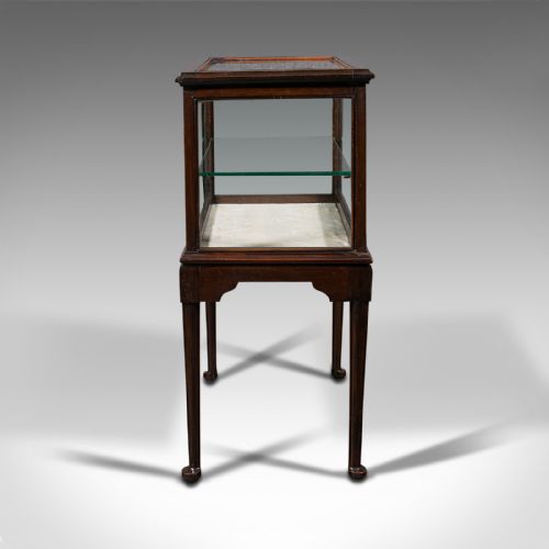 fig 3. Antique Display Case, English, Bijouterie Table, Showcase, Edwardian, Circa 1910
