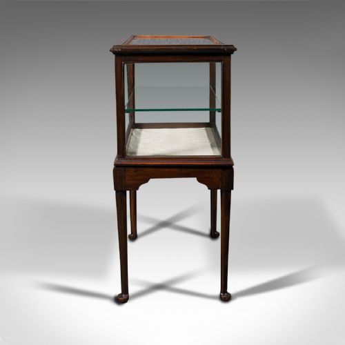 fig 4. Antique Display Case, English, Bijouterie Table, Showcase, Edwardian, Circa 1910
