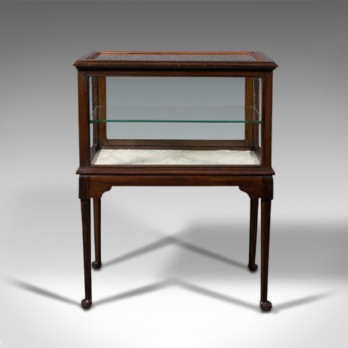fig 5. Antique Display Case, English, Bijouterie Table, Showcase, Edwardian, Circa 1910