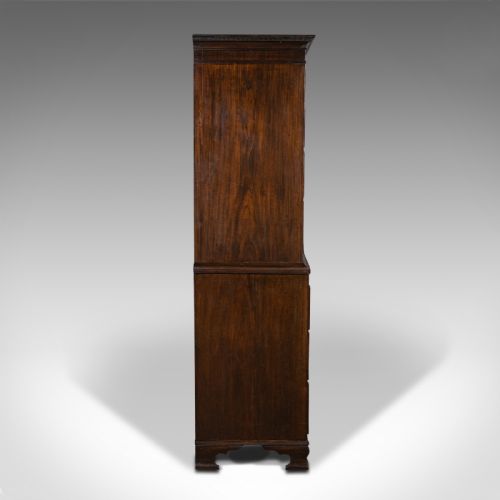 fig 2. Antique Grand Chest of Drawers, English, Walnut, Tallboy, Georgian, Circa 1800