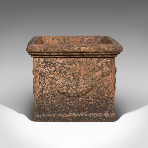 fig 2. Antique Garden Planter, English, Terracotta, Outdoor Jardiniere, Victorian, 1900