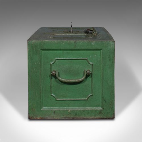 fig 3. Heavy Antique Merchant's Strongbox, English, Safe Deposit Case, Georgian, C.1800