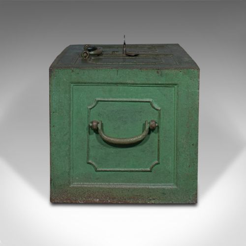 fig 4. Heavy Antique Merchant's Strongbox, English, Safe Deposit Case, Georgian, C.1800