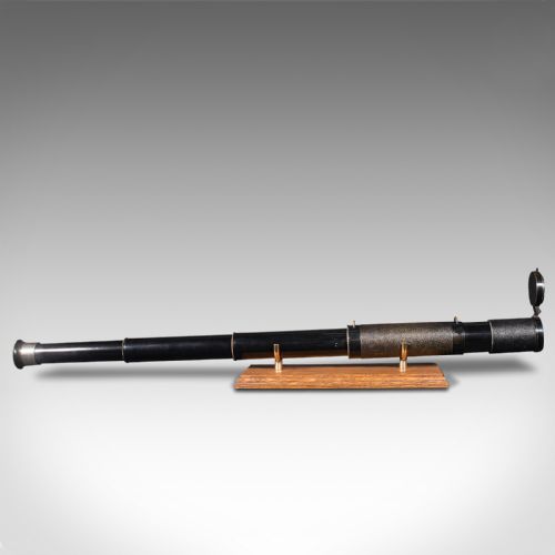 fig 2. Antique 3 Draw Telescope, English, Terrestrial, Lawrence & Mayo, Victorian, 1900