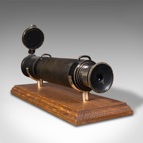 fig 6. Antique 3 Draw Telescope, English, Terrestrial, Lawrence & Mayo, Victorian, 1900