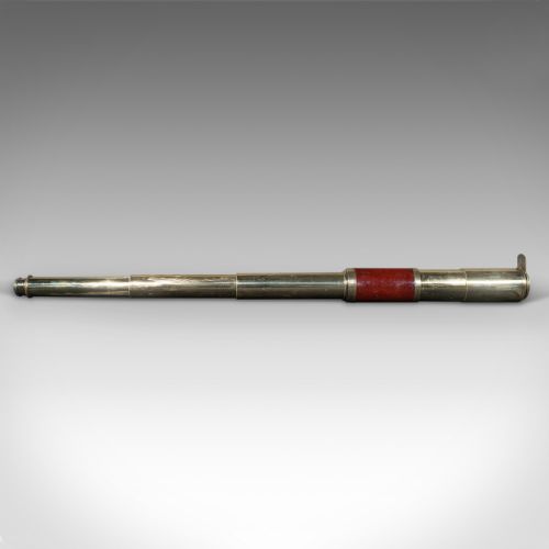 ANTIQUE 3 DRAW TELESCOPE ENGLISH TERRESTRIAL DAVIS OF LONDON VICTORIAN 1860 - ADDITIONAL PHOTO 2