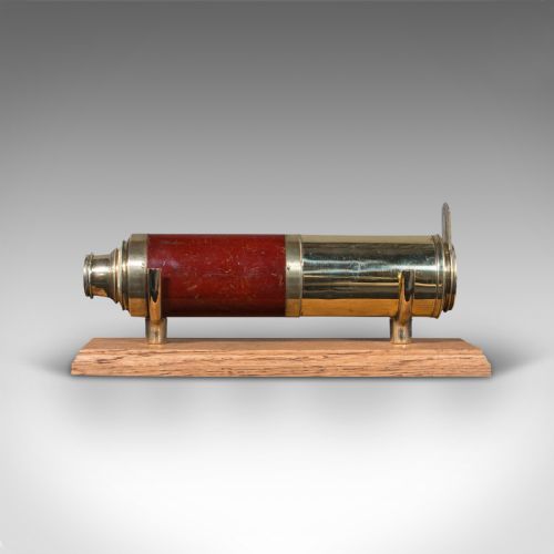ANTIQUE 3 DRAW TELESCOPE ENGLISH TERRESTRIAL DAVIS OF LONDON VICTORIAN 1860 - ADDITIONAL PHOTO 3