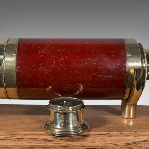 ANTIQUE 3 DRAW TELESCOPE ENGLISH TERRESTRIAL DAVIS OF LONDON VICTORIAN 1860 - ADDITIONAL PHOTO 9