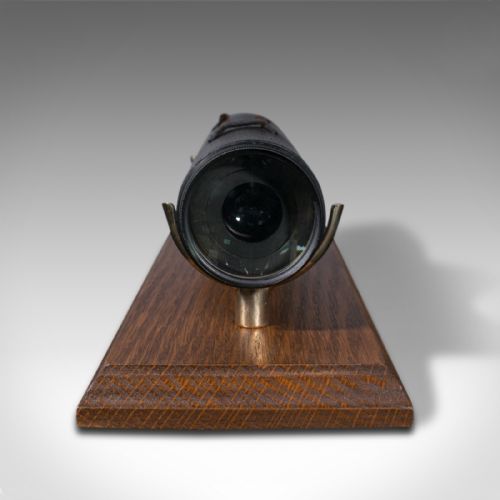 fig 5. Antique Lord Bury 4 Draw Telescope, English, Leather, Steward, Victorian, C.1870